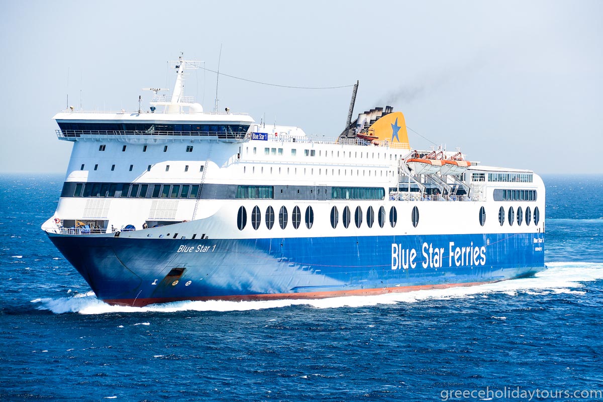 blue star ferry paros to santorini